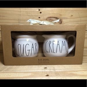 RAE DUNN COFFEE SUGAR AND CREAM SET NWT BRAND RARE